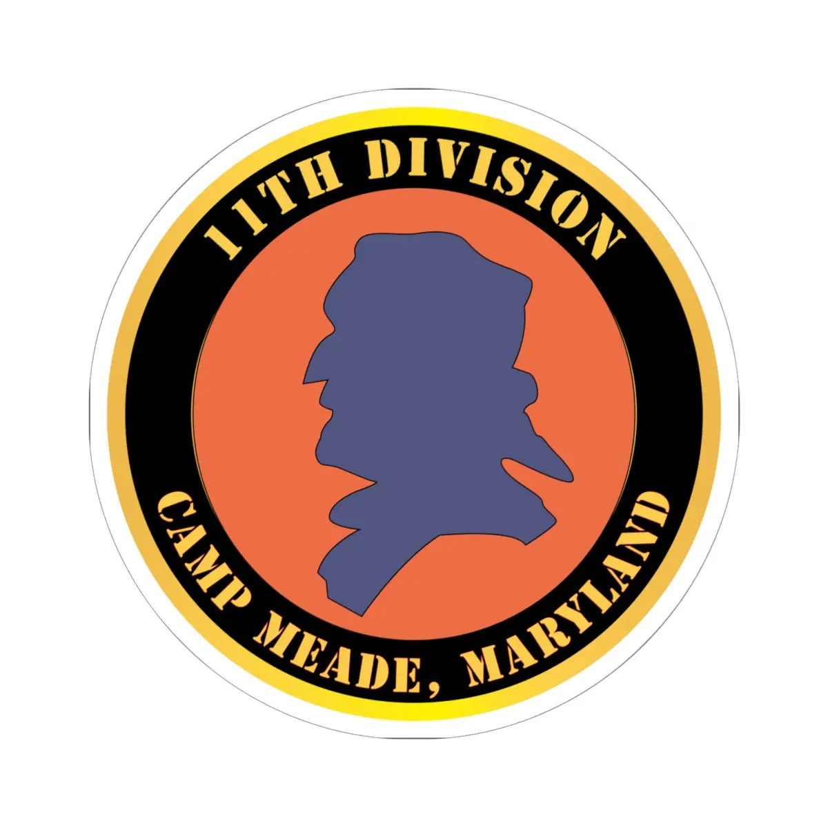 Kiss - Cut Stickers - Army - 11Th Division - Camp Meade, Maryland X 300 1