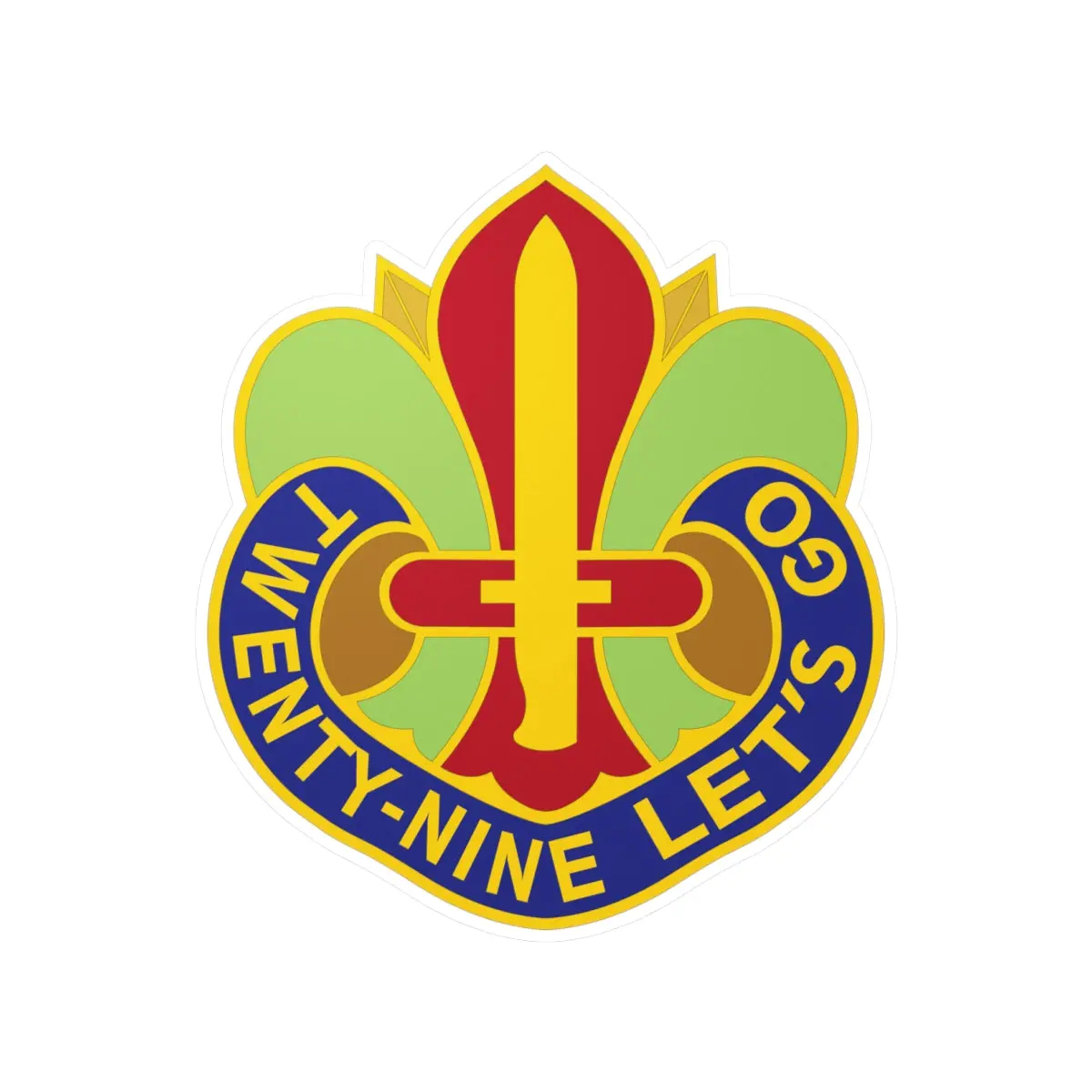 Kiss-Cut Vinyl Decals - Dui - 29Th Infantry Division X 300 1