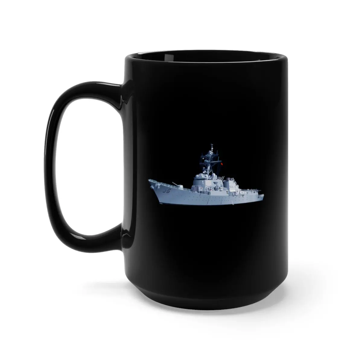 Black Mug 15Oz - Navy - Destroyer - Uss John S Mccain -  Ship Only Wo Txt 1