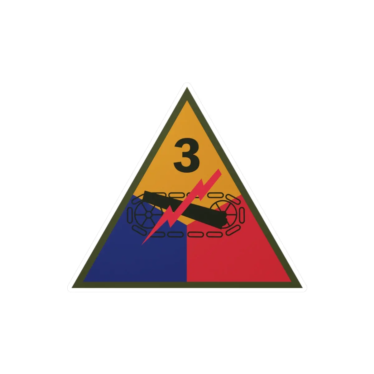 Kiss-Cut Vinyl Decals - Ssi - 3Rd Armored Division X 300 1