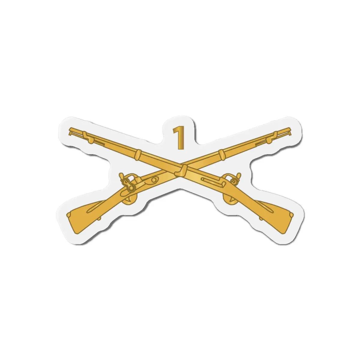 Die-Cut Magnets -Ssi -Army - 1St Infantry Regiment Branch - Wo Txt X 300 2