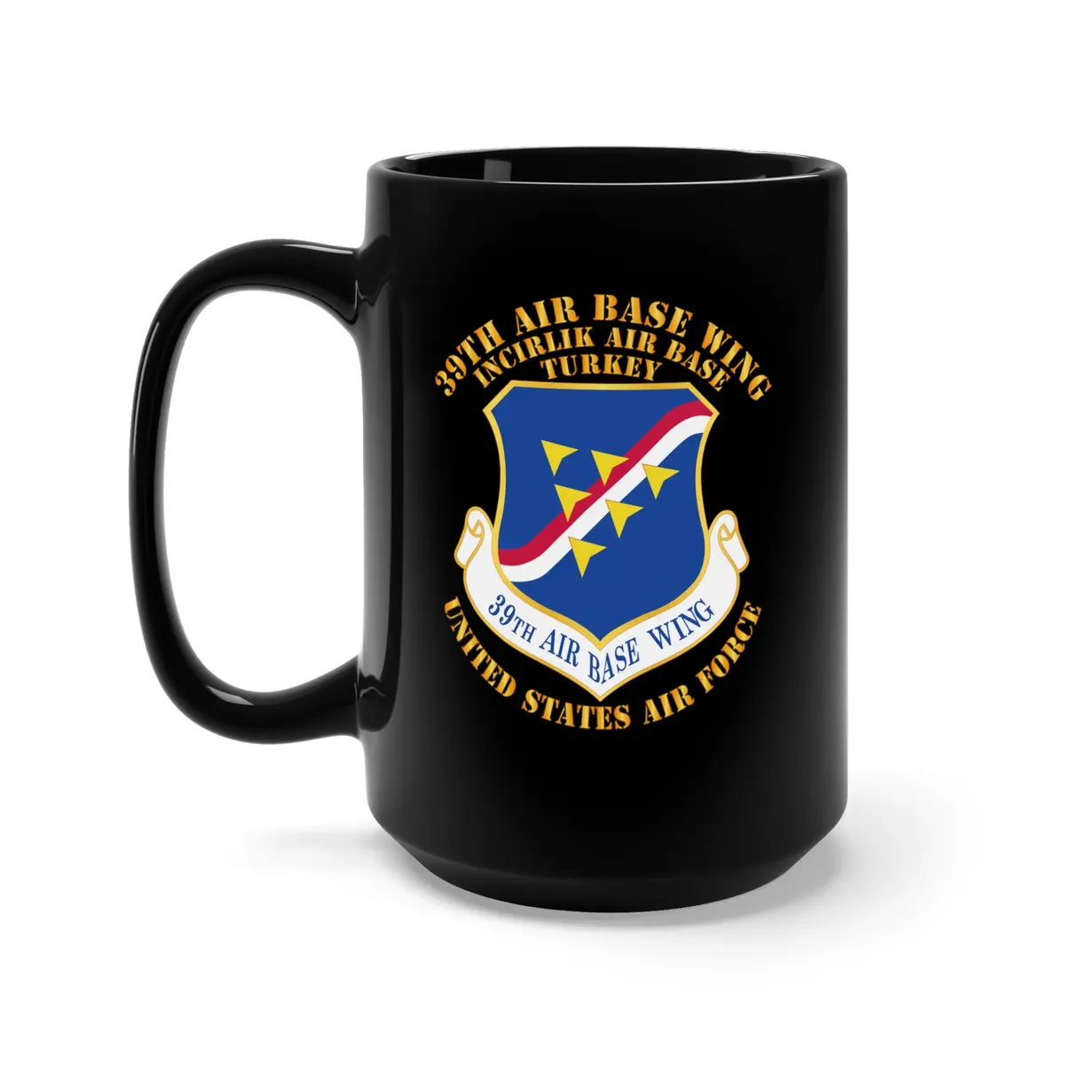 Black Mug 15Oz - Usaf - 39Th Airbase Wing - 3Rd Af 1