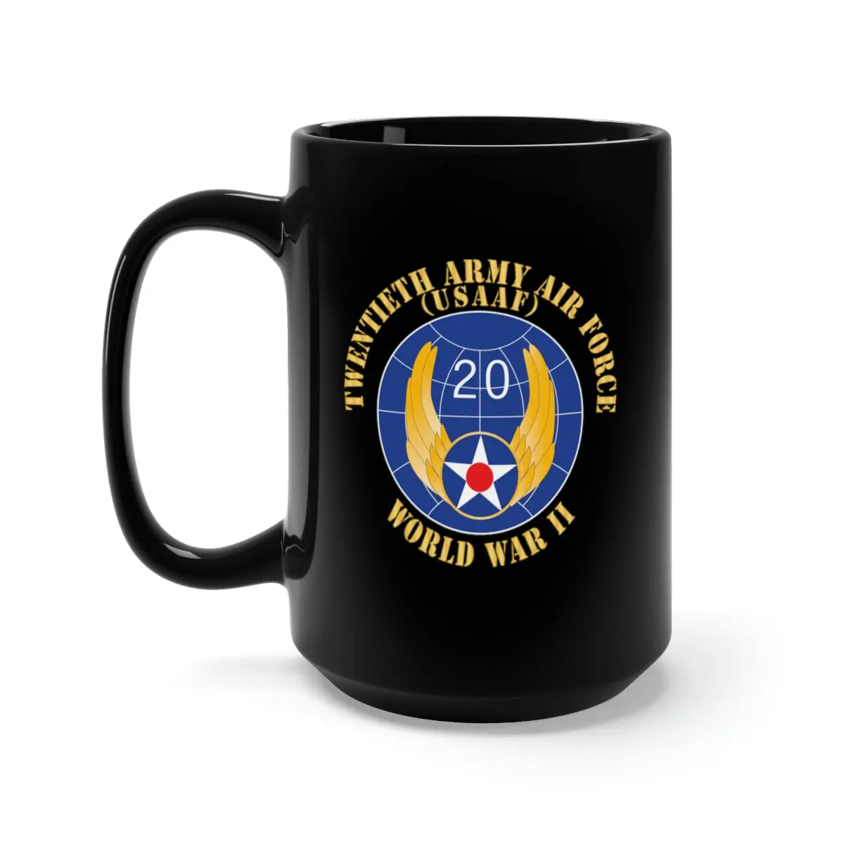 Black Mug 15Oz - Ssi - Aac - 20Th Air Force - Wwii - Usaaf X 300 1