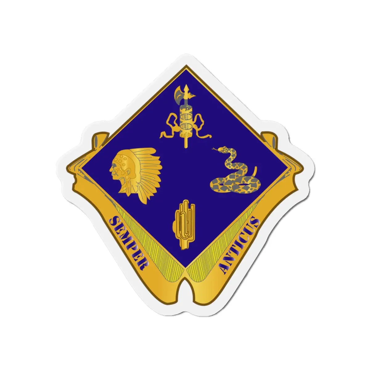 Die-Cut Magnets - Army - 45Th Infantry Division Wo Txt 1