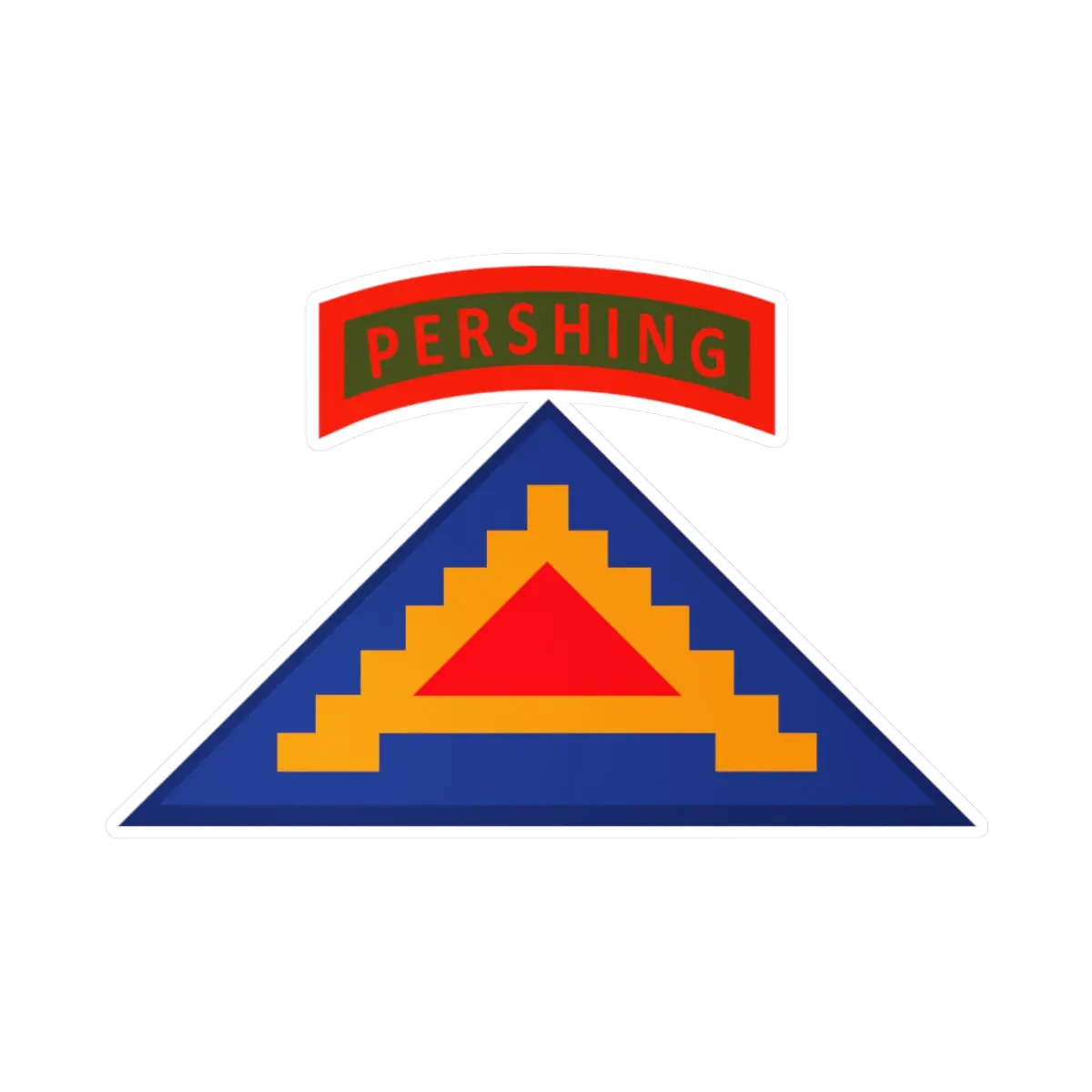Kiss-Cut Vinyl Decals - Army - 56Th Artillery Brigade - 7Th Army W Pershing Tab Wo Txt 1