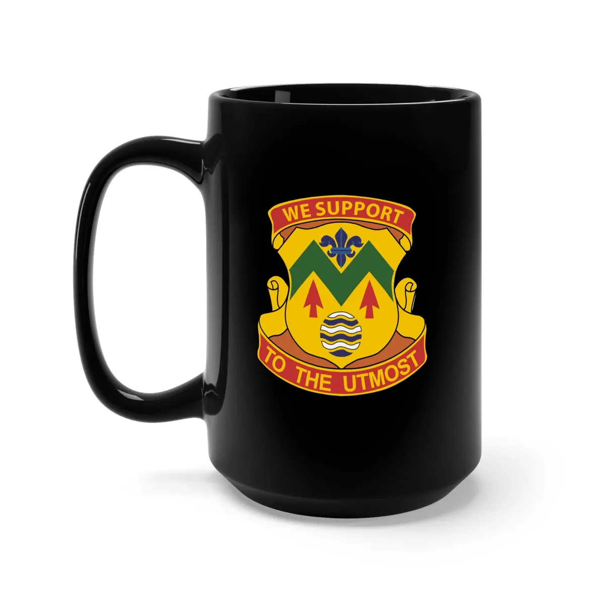 Black Mug 15Oz - Army - 528Th Support Battalion - Dui Wo Txt X 300 1