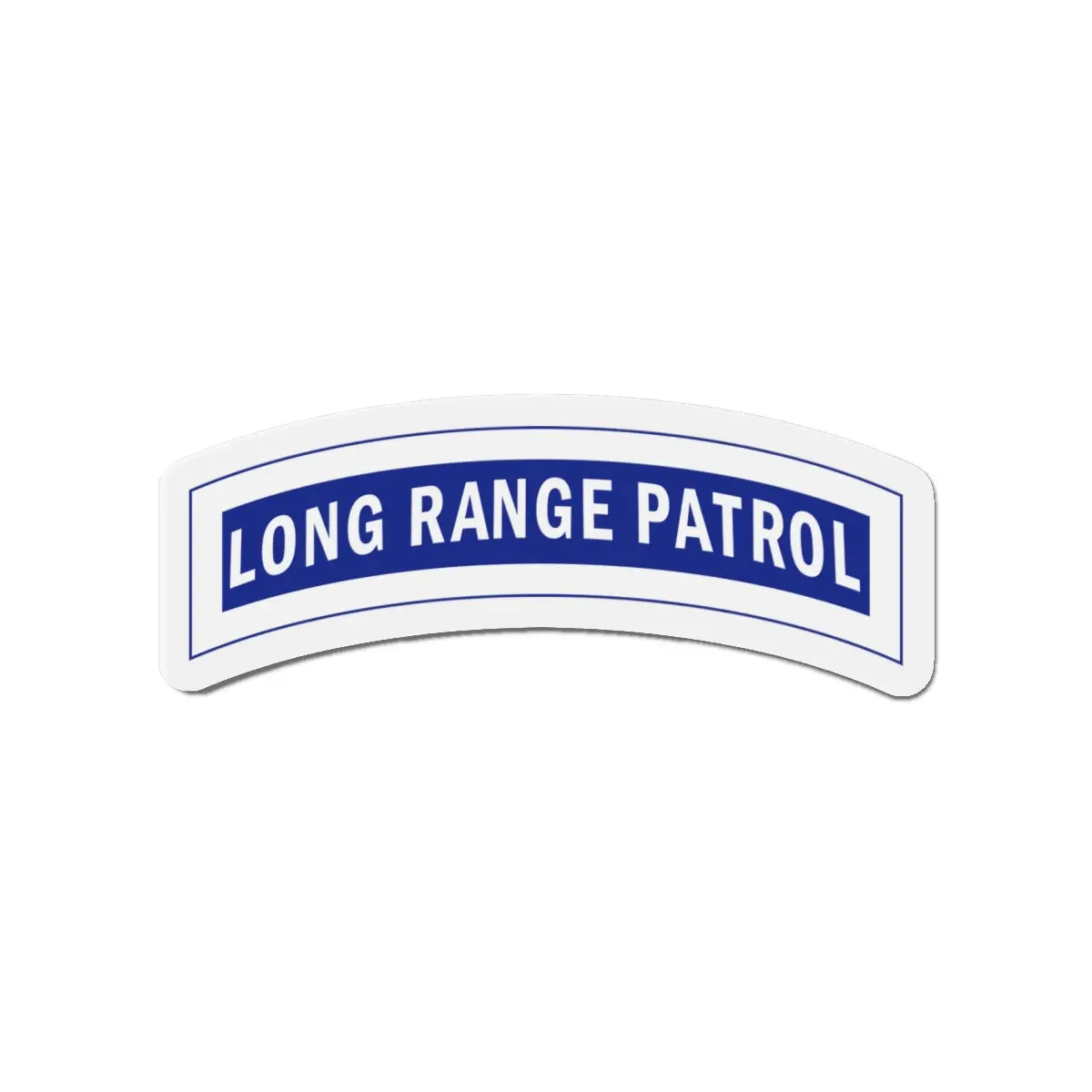 Die-Cut Magnets - Army - Tab - Long Range Patrol - Blue - White 2