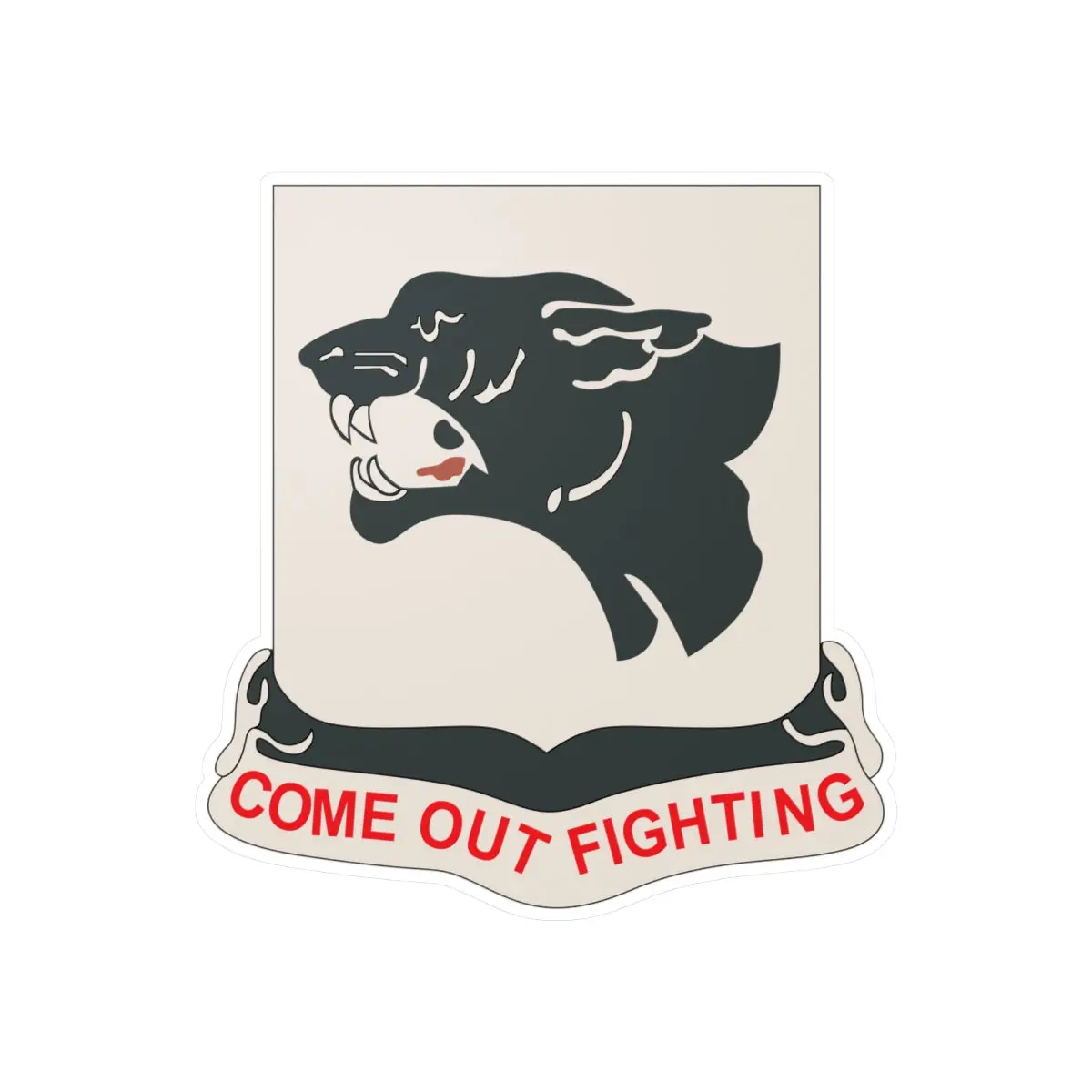 Kiss-Cut Vinyl Decals - Army - 761St Tank Battalion - Black Panthers Wo Txt X 300 1