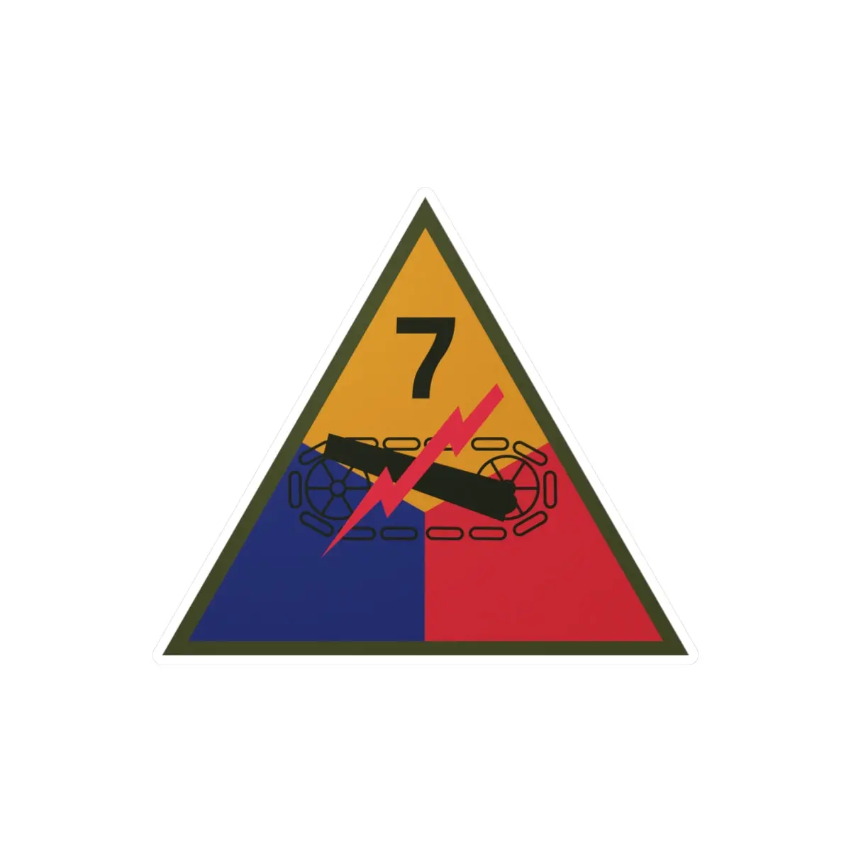 Kiss-Cut Vinyl Decals - Ssi - 7Th Armored Division X 300 1