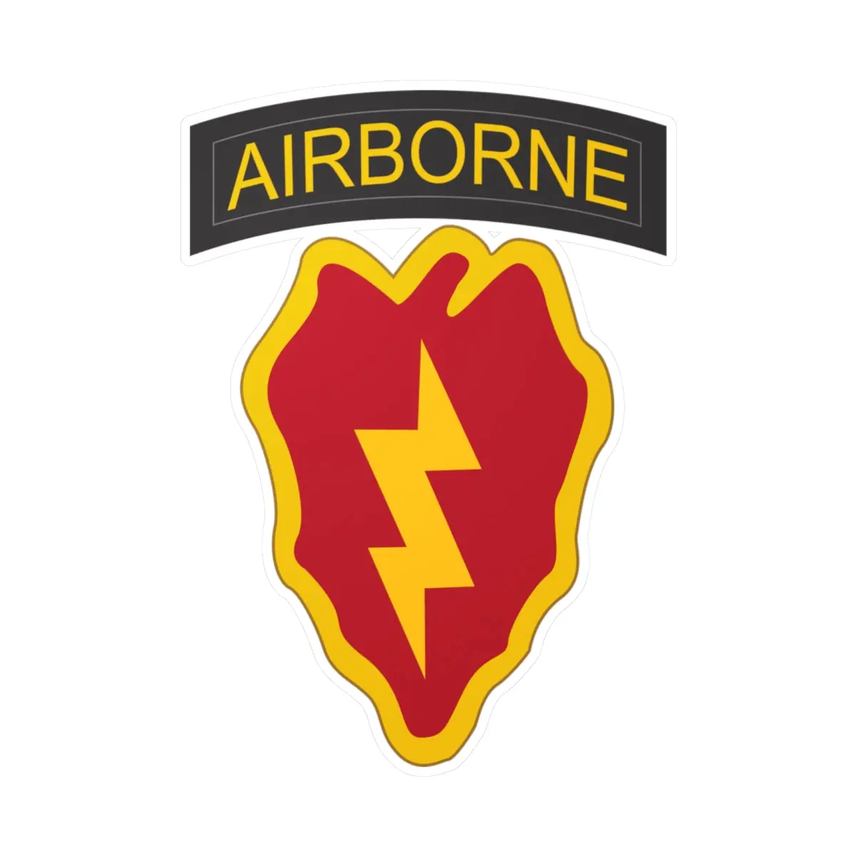 Kiss-Cut Vinyl Decals - Ssi - 25Th Infantry Division With Txt X 300 1