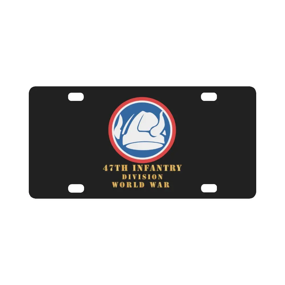 Army - 47Th Infantry Division, World War Ii X 300 Classic License Plate 1