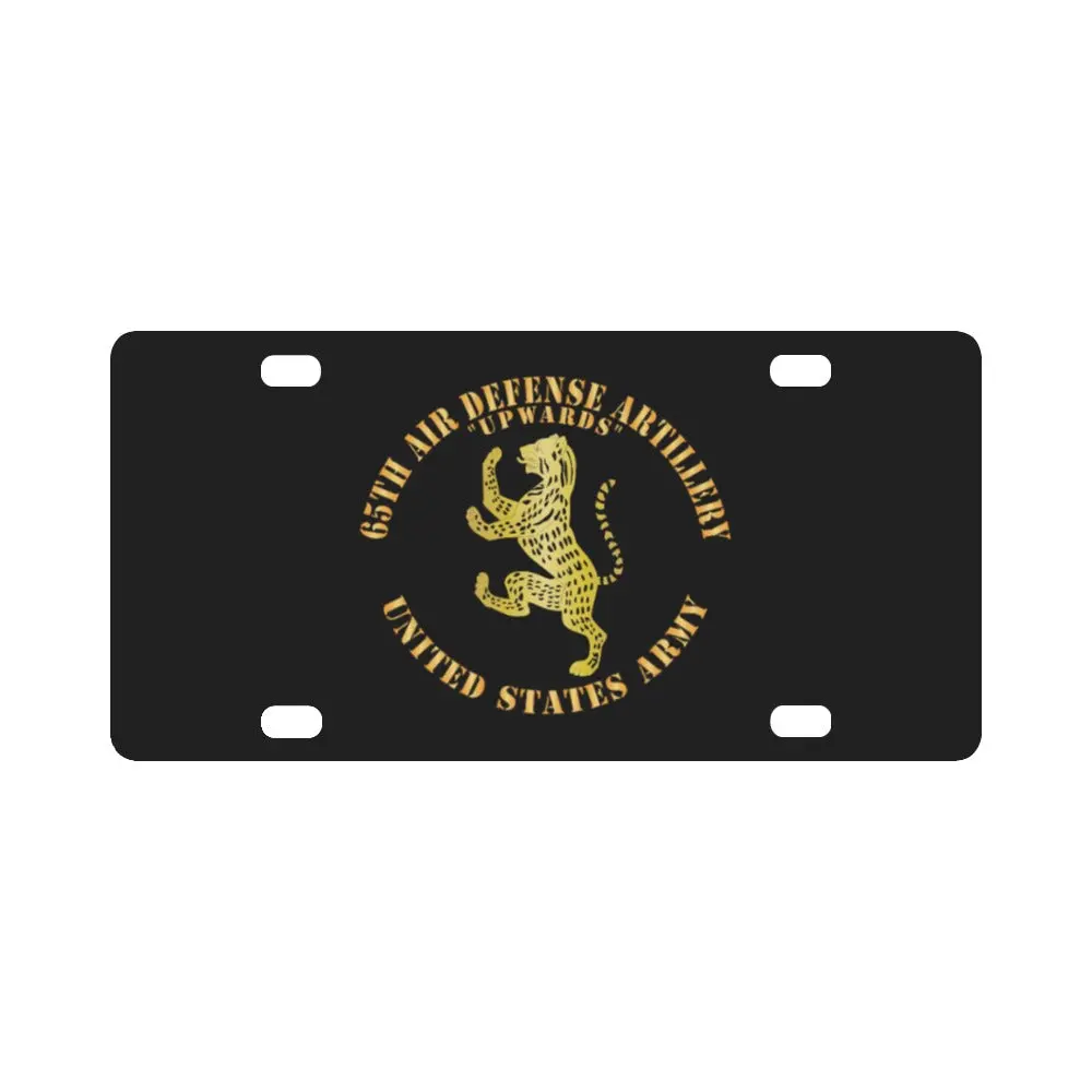 Army - 65Th Air Defense Artillery - Upwards - Dui, Us Army X 300 Classic License Plate 1