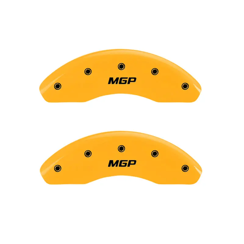 Mgp Engraved Front & Rear Caliper Covers – Yellow Finish With Black Chrome Trim For 2005 Chrysler Sebring 1