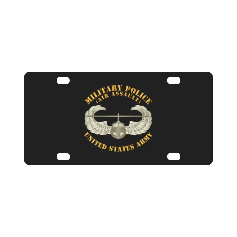 Army - Military Police W Air Assault Badge Classic License Plate 1