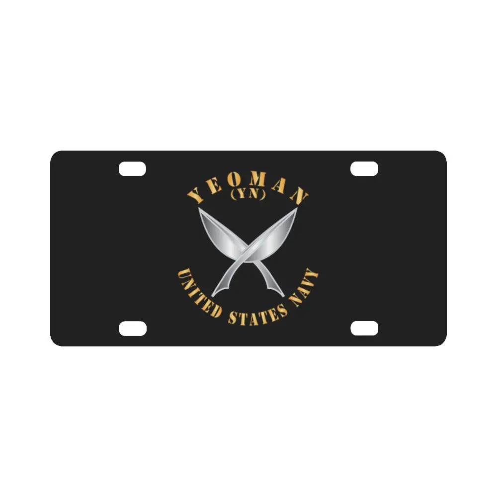 Navy - Rate - Yeoman X 300 Classic License Plate 1