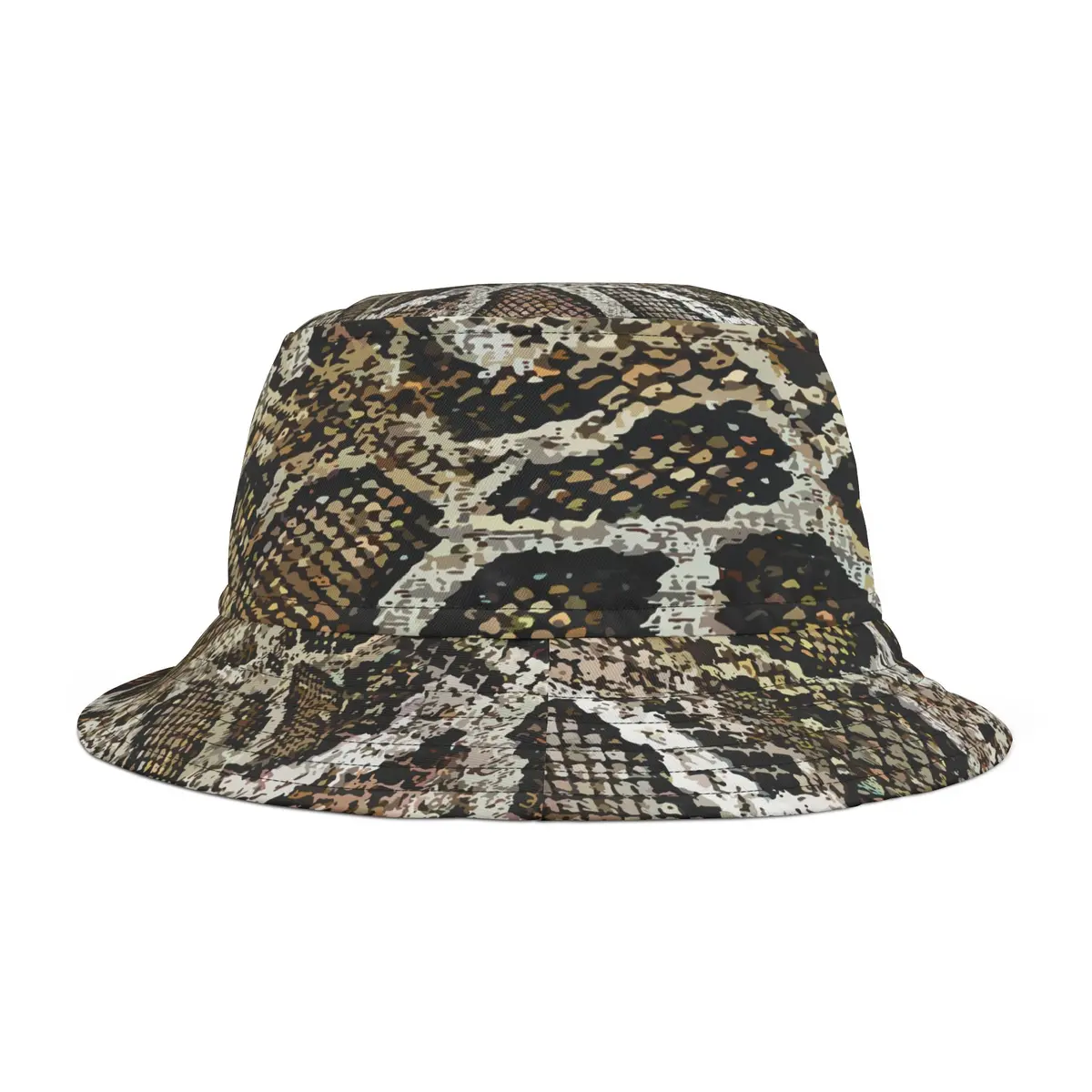 Snake Print Bucket Hat — All-Over-Print Safari Chic Hat 1