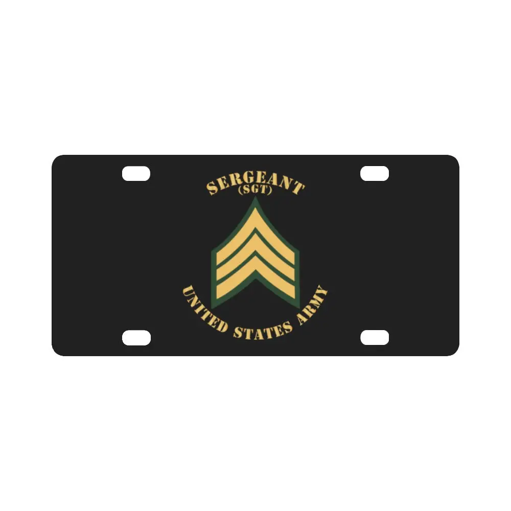 Army - Sergeant - Sgt - Flat X 300 Classic License Plate 1