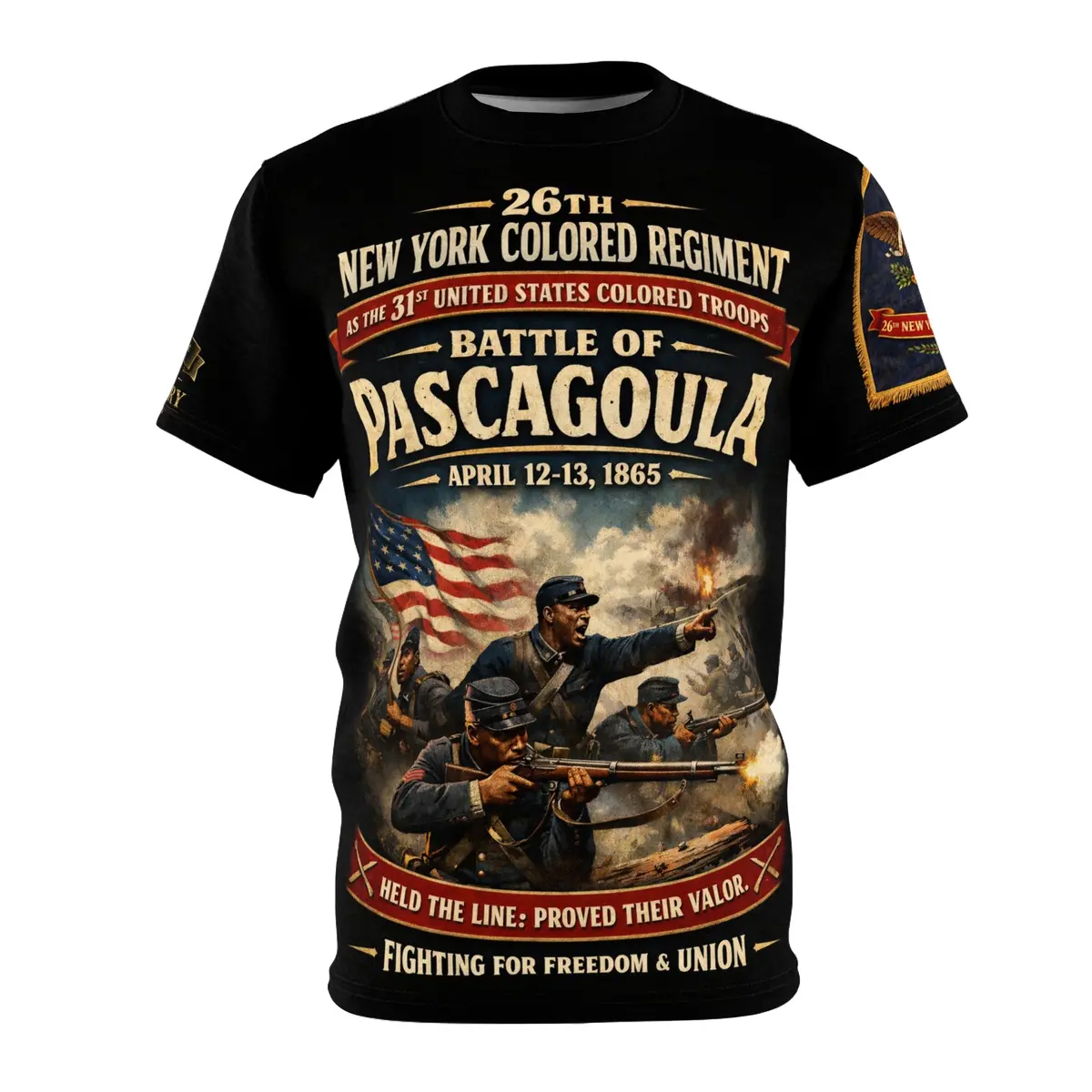 26Th New York / 31St Usct Battle Of Pascagoula Tee — April 12–13, 1865 1