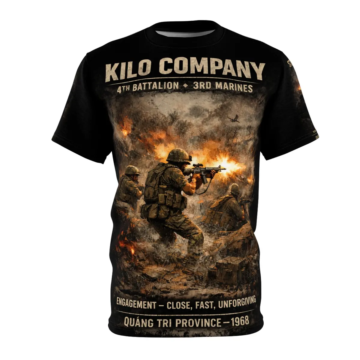 Marine Tribute Tee — "Surviving The Fire Fight" (Kilo Co., 4/3) 1