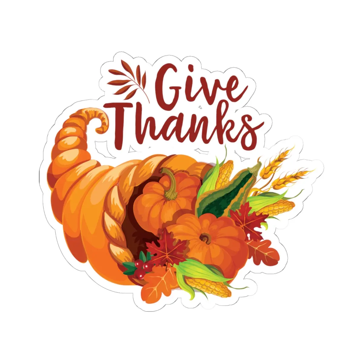 Kiss-Cut Stickers - Thanksgiving - Give Thanks 7