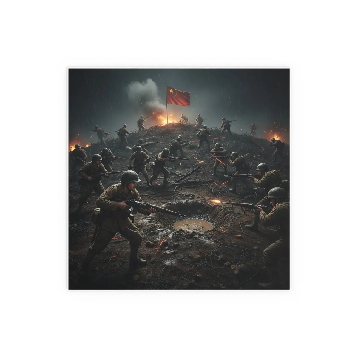 Indoor And Outdoor Silk Posters - Porkchop Hill - Korean War 6