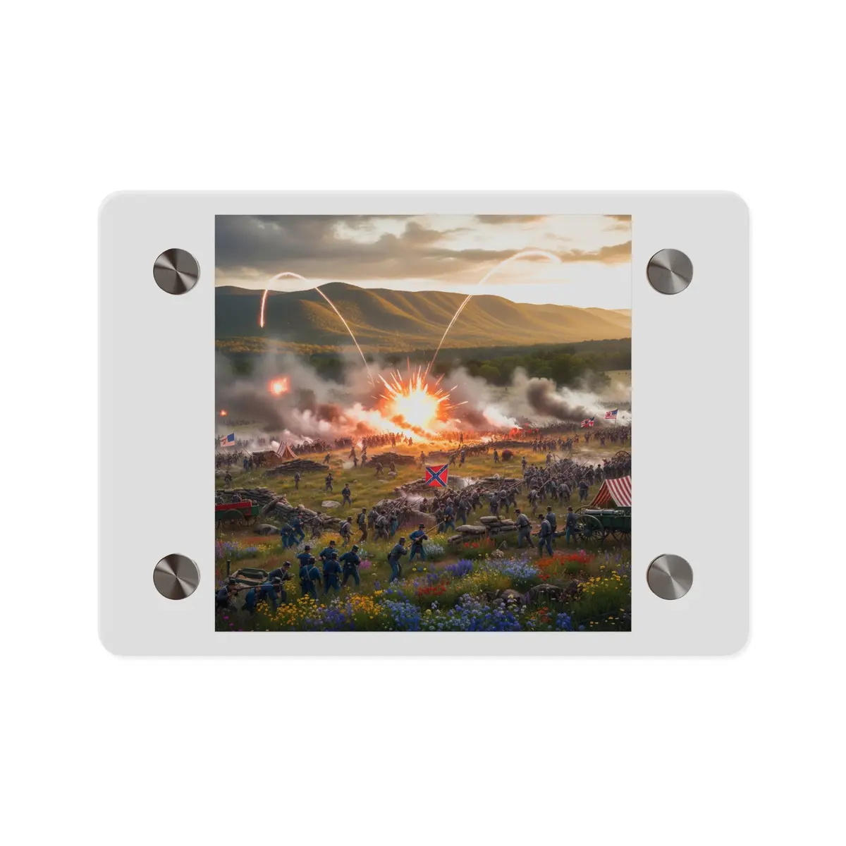 Acrylic Wall Art Panel - Us Civil War Battle - Battle Of Kennesaw Mountain Georgia 1