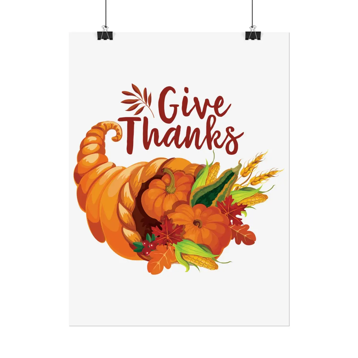 Rolled Poster - Thanksgiving - Give Thanks 5