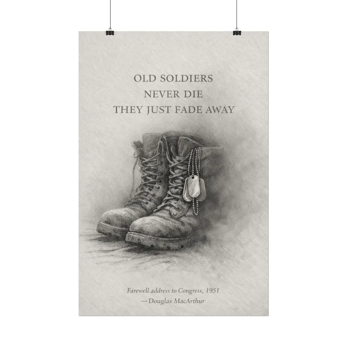 Posters - Old Soldiers Never Die 17
