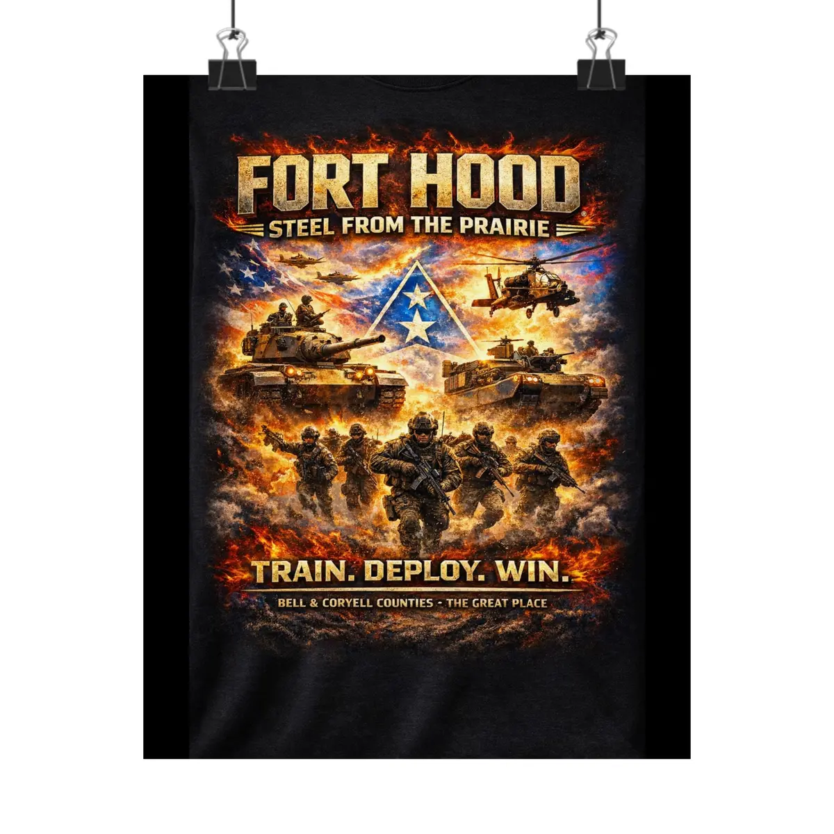 Matte Poster - Fort Hood - Steel From The Prairie 1