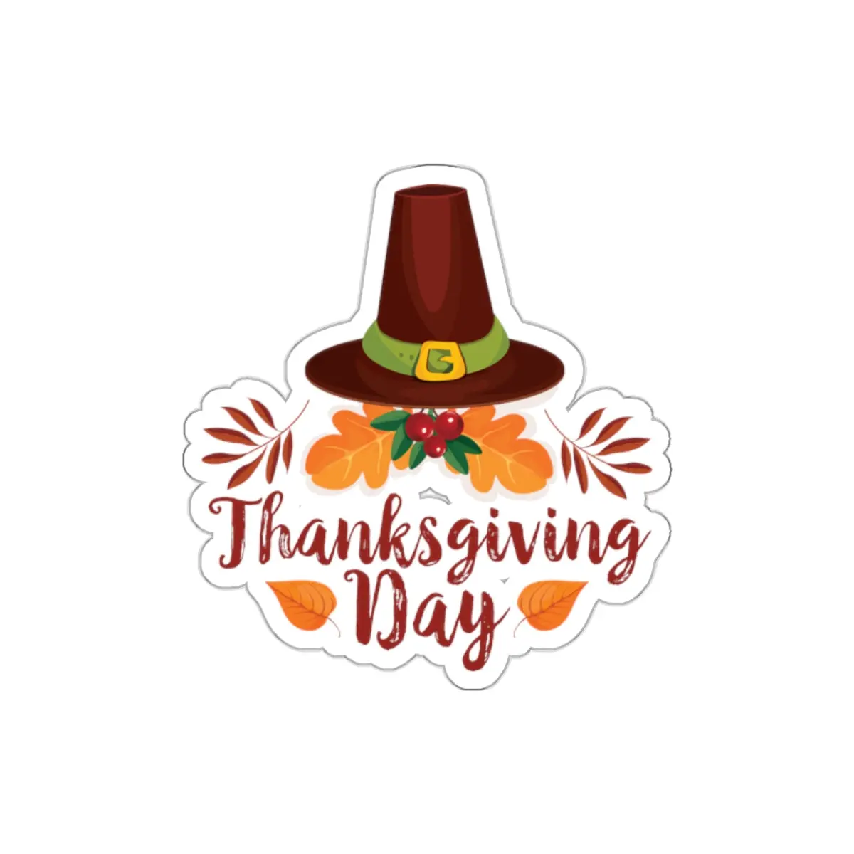 Die-Cut Stickers - Thanksgiving Day - Happy Thanksgiving Day 1