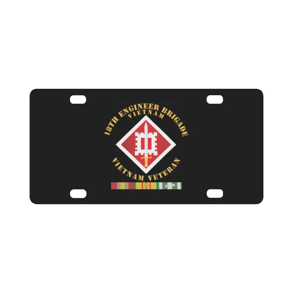 Army - 18Th Engineer Brigade W Svc Ribbons X 300 Classic License Plate 1