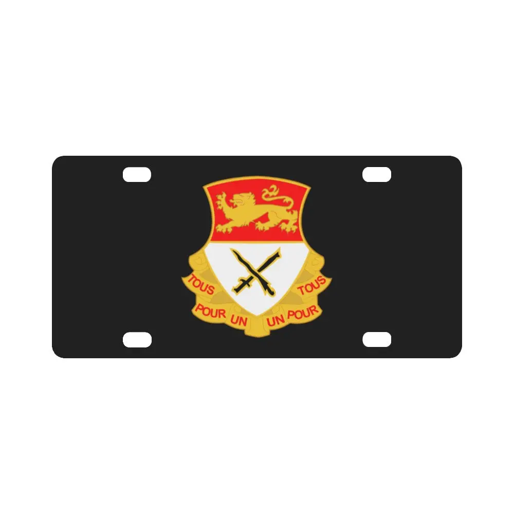 Army - 15Th Cavalry Regiment Wo Txt Classic License Plate 1
