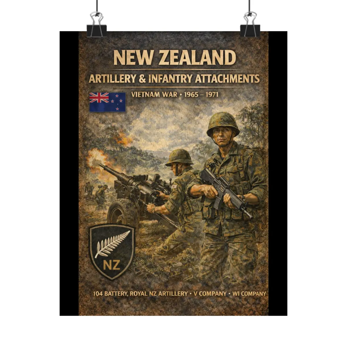 Matte Poster - New Zealand - In Vietnam 1