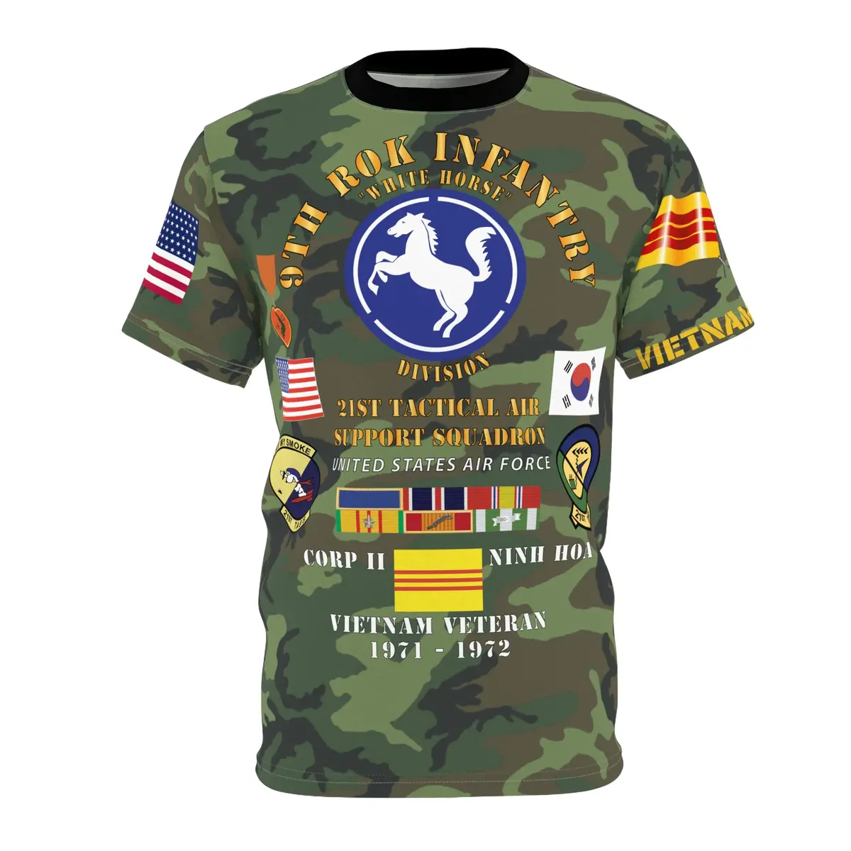 21St Tas Army Brown  Woodland Camo Print Unisex Tee, Stylish Outdoor Shirt, Trendy Graphic Top, Unique Camouflage T-Shirt 2