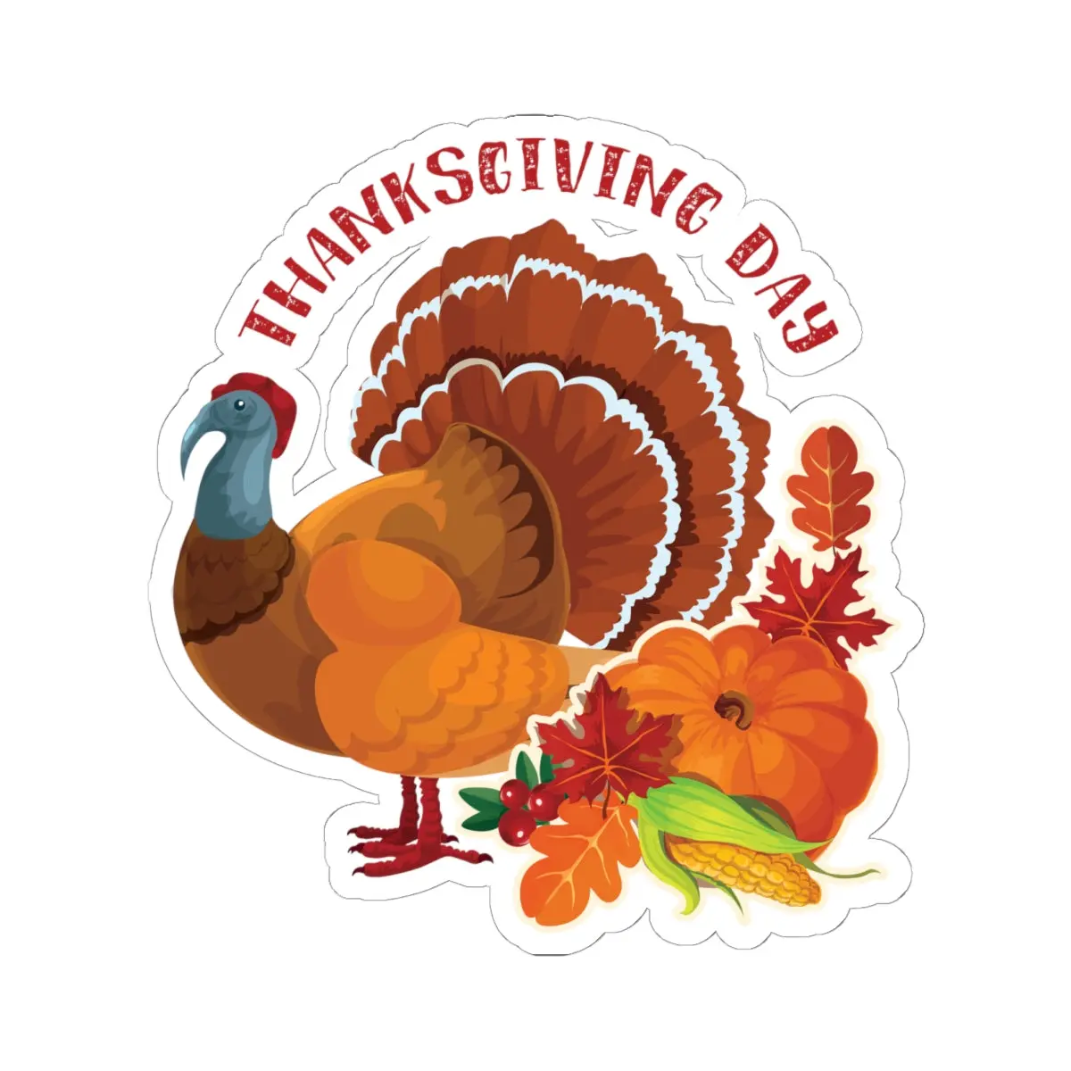 Kiss-Cut Stickers - Thanksgiving - Happy Turkey Day 7