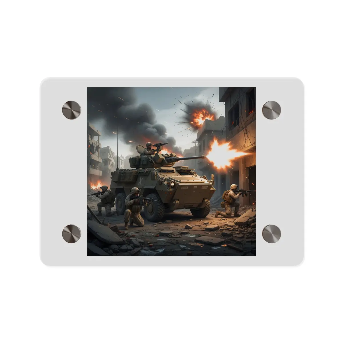 Acrylic Wall Art Panel - Marine Lav In Support Of The 2Nd Battle Of Fallujah 1