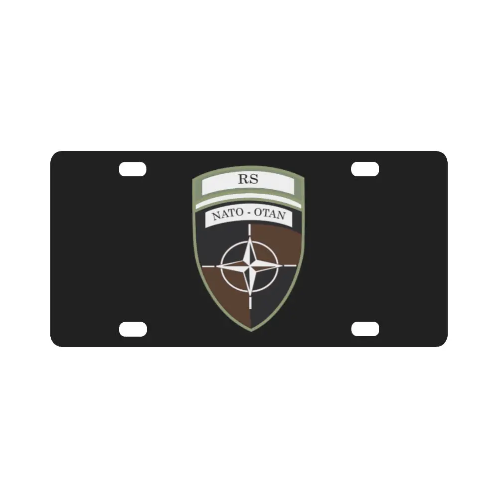 Resolute Support Mission- Ssi Wo Txt X 300 Classic License Plate 1