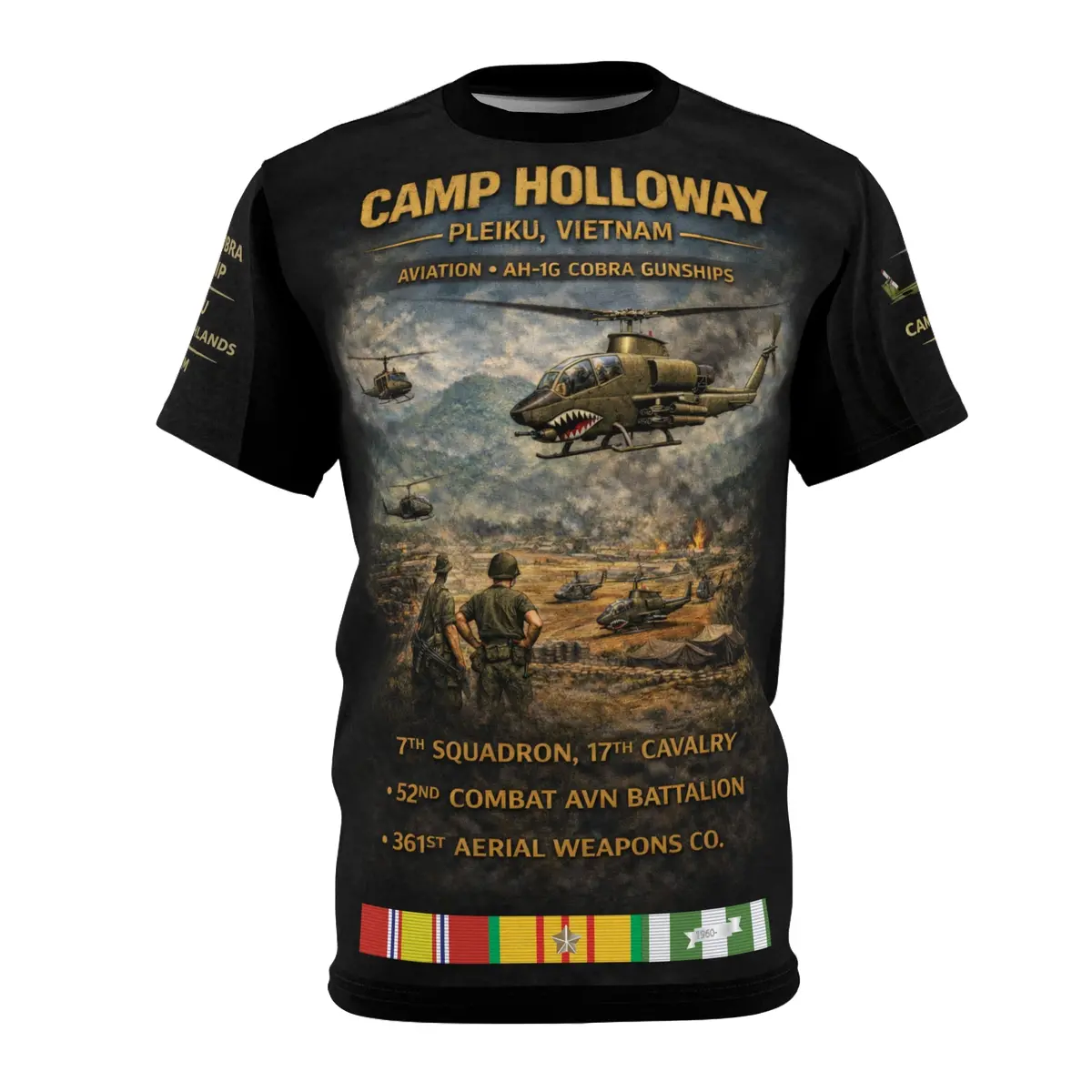 Camp Holloway Ah-1 Cobra Aviation Tee 1