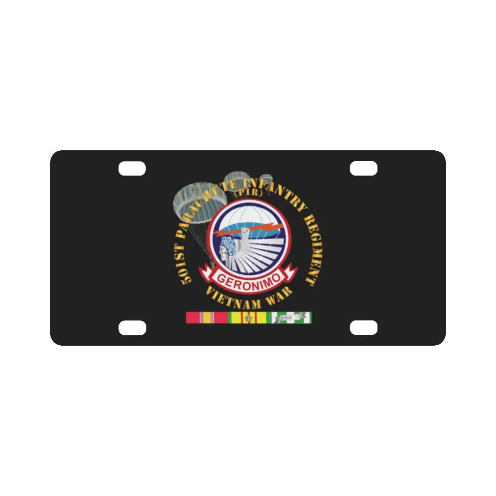 Army - 501St Infantry Regiment - Vietnam W Vn Svc Classic License Plate 1