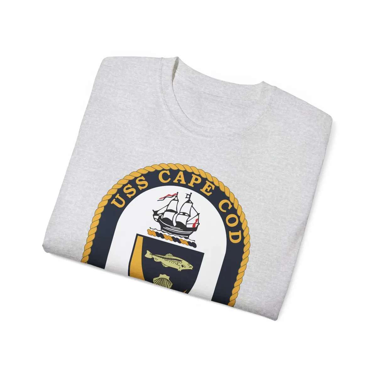 Unisex Ultra Cotton Tee - Navy - Uss Cape Cod (Ad 43) Wo Txt X 300 19
