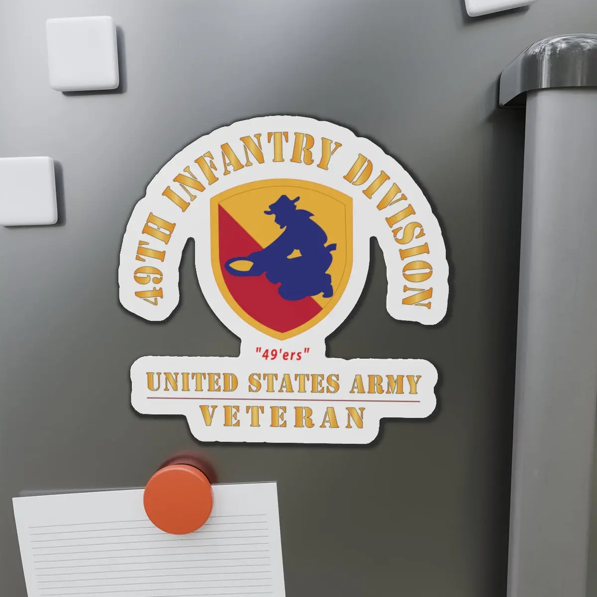Die-Cut Magnets - Army - Ssi - 49Th Infantry Division (1947-1968) - 49'Ers - Us Army Veteran X 300 1