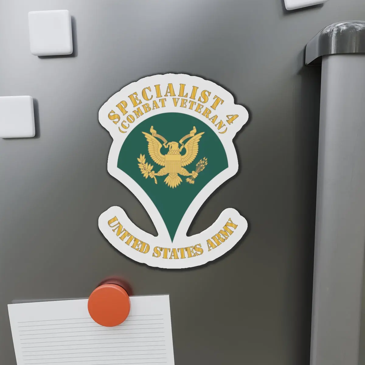 Die-Cut Magnets - Army - Enlisted - Spc - Specialist 4  - Std - X 300 1