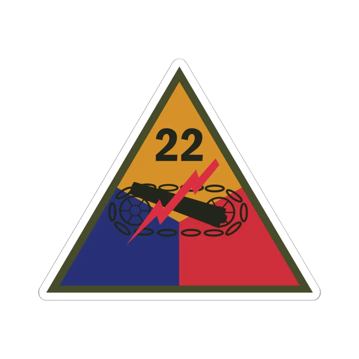 Kiss-Cut Stickers - Ssi - 22Nd Armored Division X 300 1