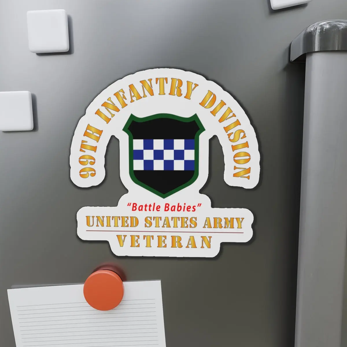 Die-Cut Magnets - Army - Ssi - 99Th Infantry Division - Battle Babies - Us Army Veteran X 300 1