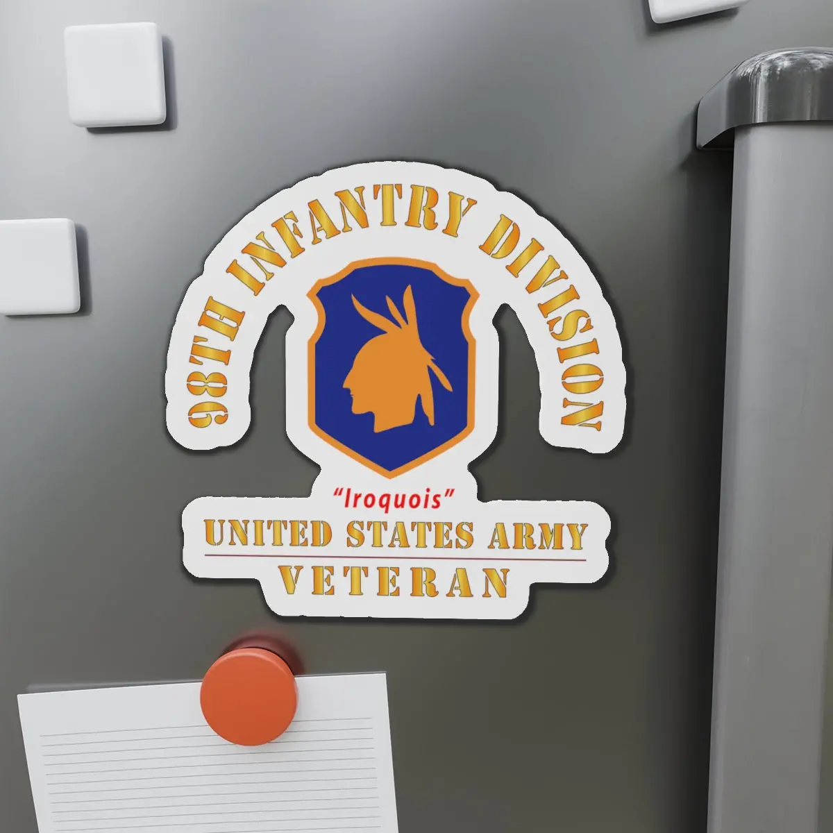 Die-Cut Magnets - Army - Ssi - 98Th Infantry Division - Iroquois - Us Army Veteran X 300 1