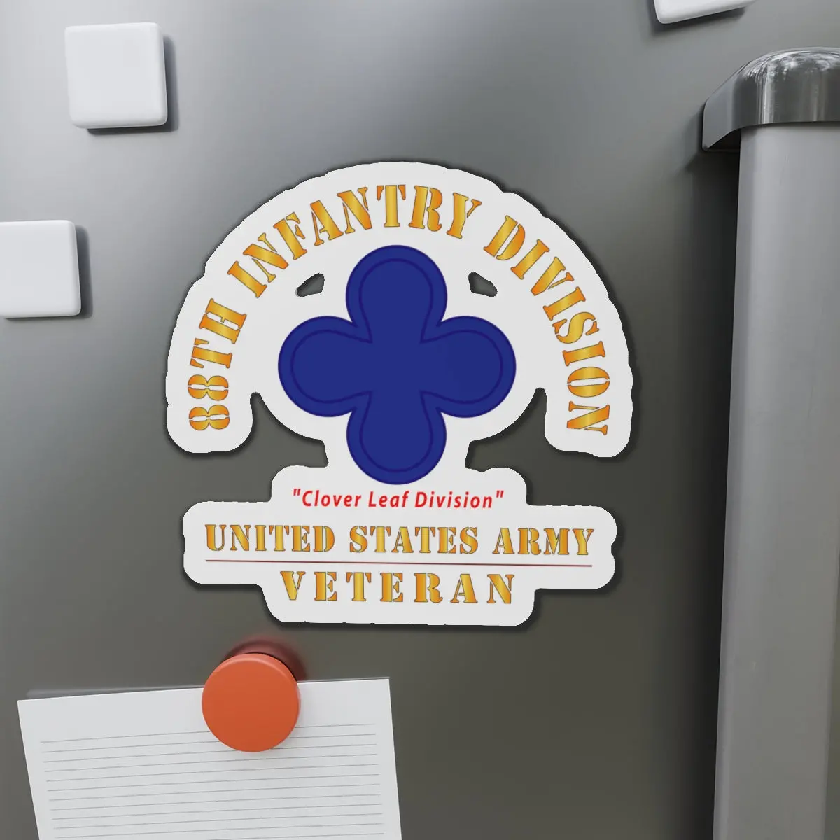 Die-Cut Magnets - Army - Ssi - 88Th Infantry Division - Clover Leaf Division - Us Army Veteran X 300 1