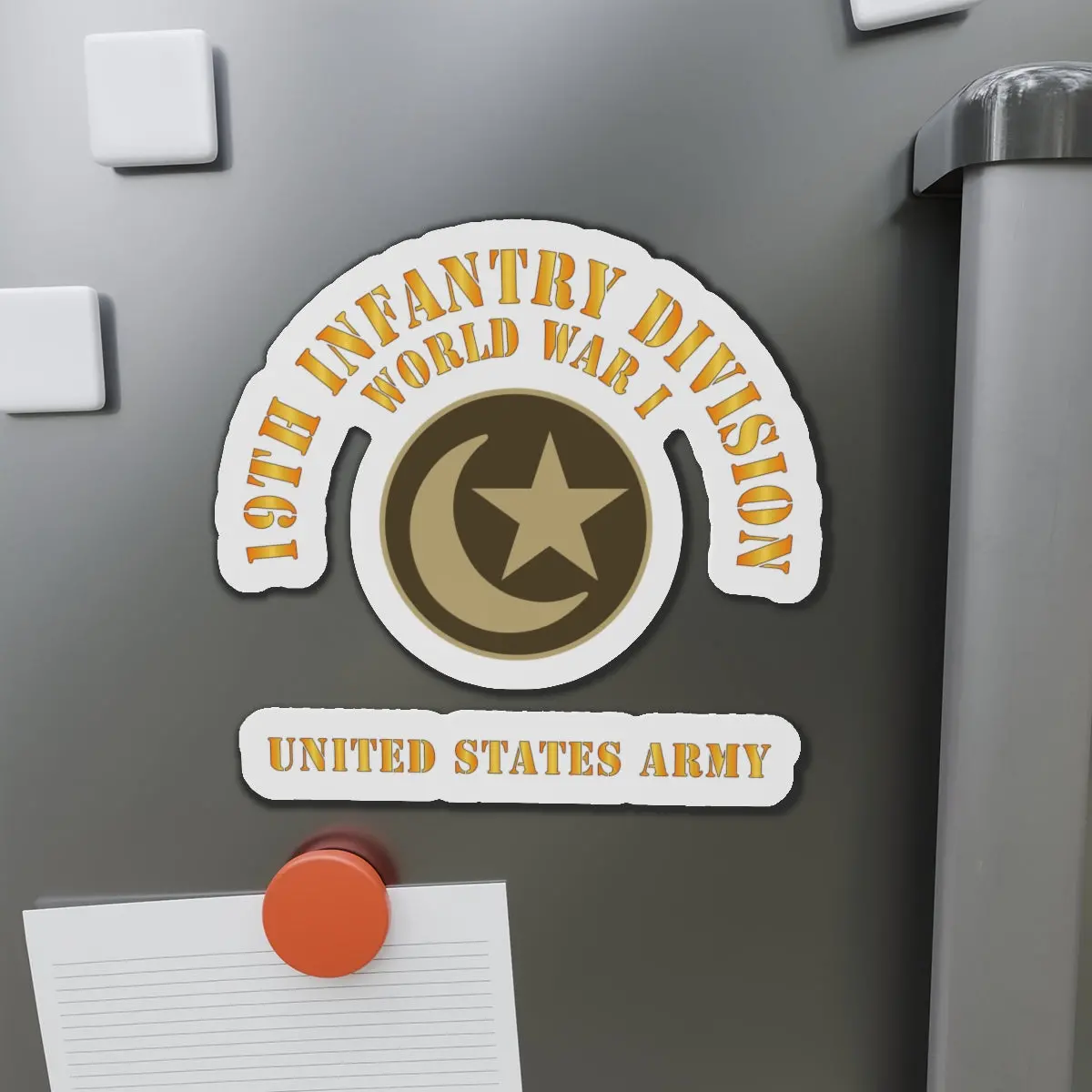 Die-Cut Magnets - Army - Ssi - 19Th Infantry Division  - Wwi - Us Army X 300 1