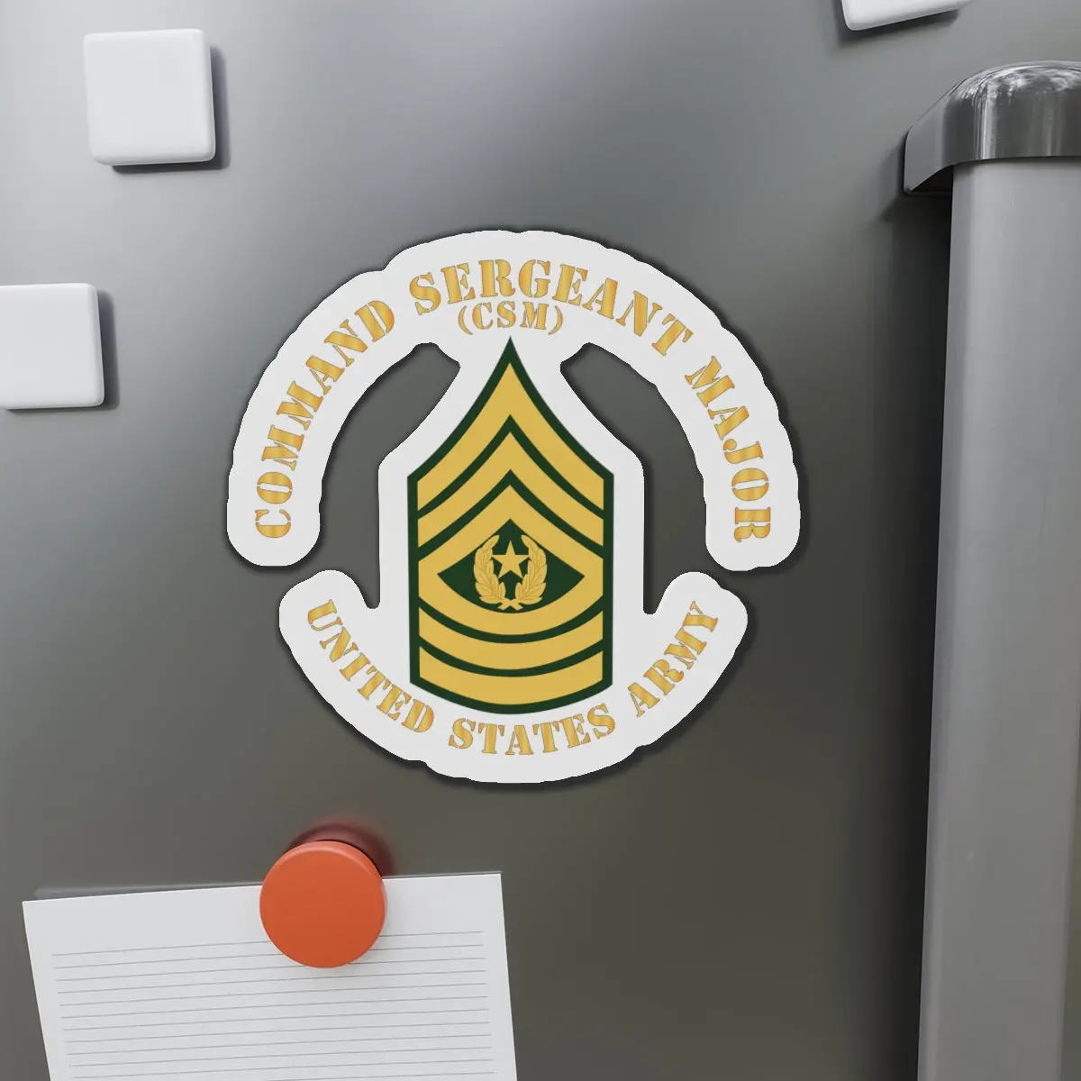 Die-Cut Magnets -Ssi -Army - Command Sergeant Major - Csm - Flat X 300 1