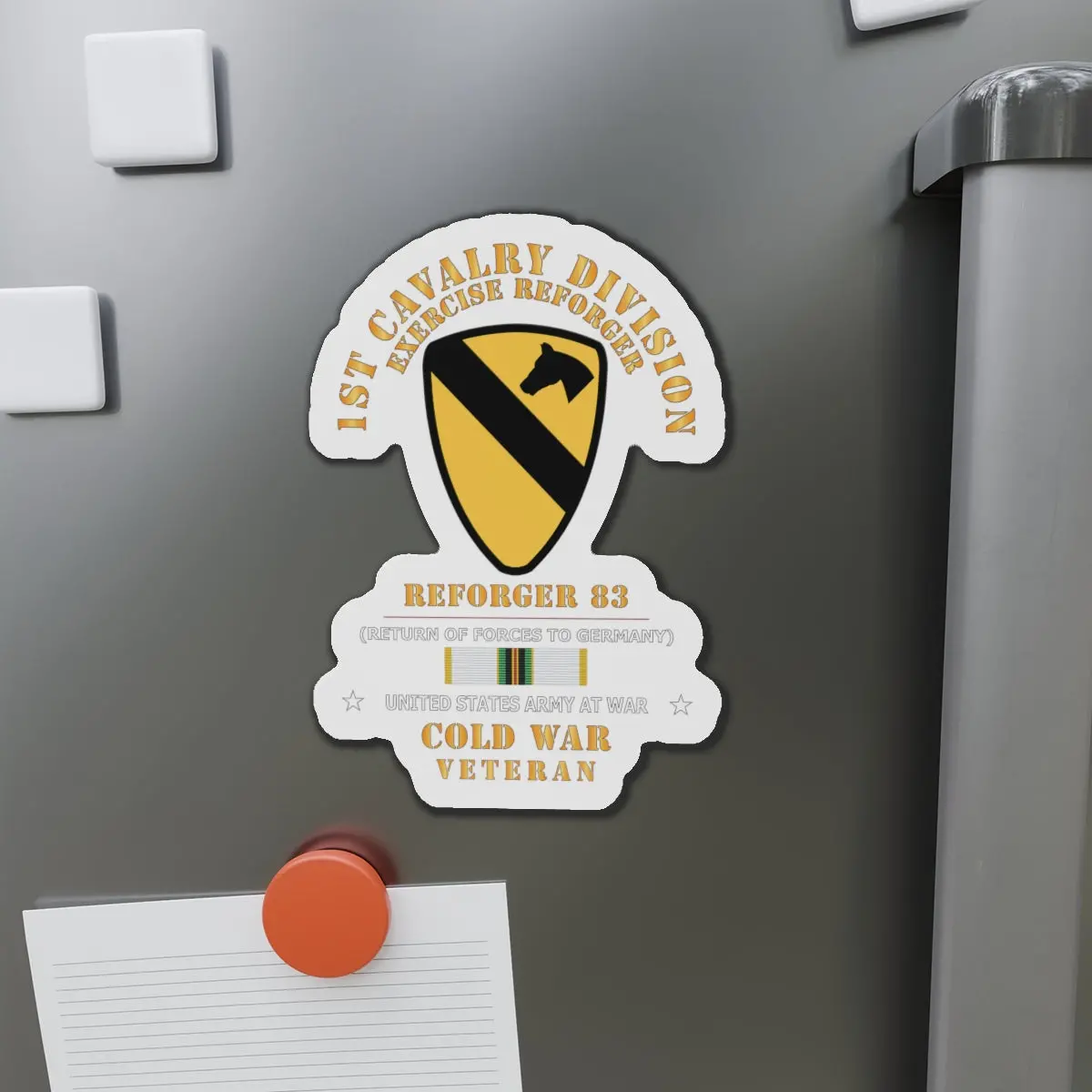 Die-Cut Magnets -Army - 1St Cavalry Division - Ssi - Battle Of Khe Sanh - Vietnam War - Airmobile W Vn 1