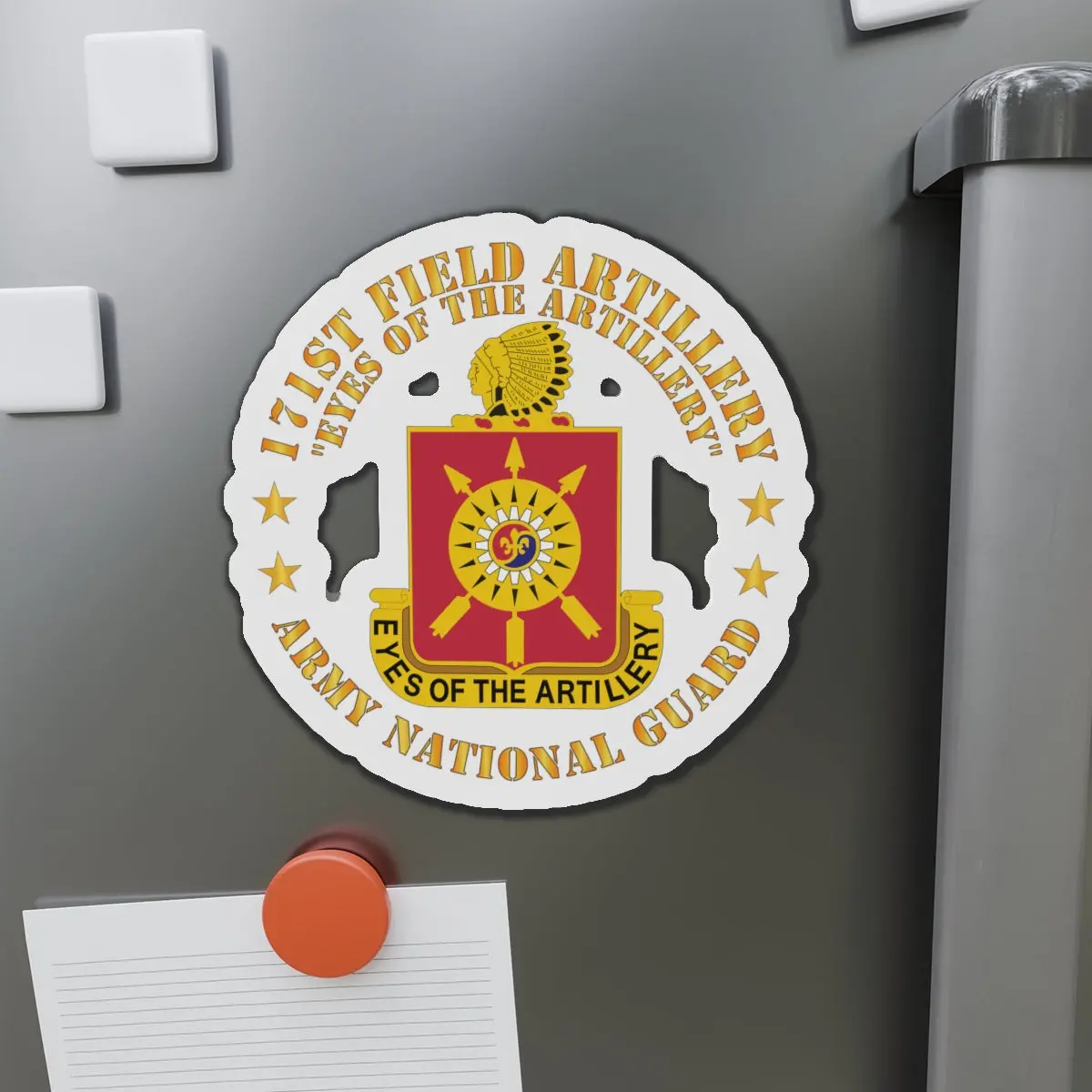 Die-Cut Magnets - Army - 171St Field Artillery - Eyes Of The Artillery - Arng - Dui W Fa Sep X 300 2